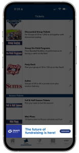 (Tickets) Snap! Mobile App Ad Slot